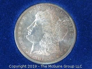 (1) 1879. (1) 1880, and (1) 1881 Silver Dollar Set; including COA by American Historic Society 