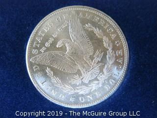 (1) 1879. (1) 1880, and (1) 1881 Silver Dollar Set; including COA by American Historic Society 