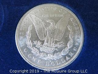 (1) 1879. (1) 1880, and (1) 1881 Silver Dollar Set; including COA by American Historic Society 