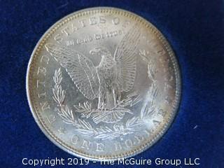 (1) 1879. (1) 1880, and (1) 1881 Silver Dollar Set; including COA by American Historic Society 