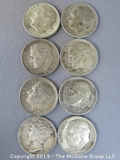 (8) Silver Dimes