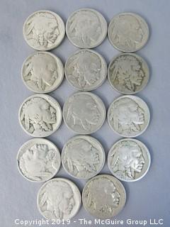 (14) 1920 Buffalo Nickels