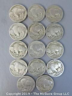 (14) 1920 Buffalo Nickels