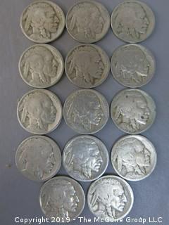 (14) 1924 Buffalo Nickels 