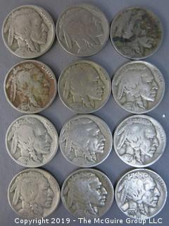 (34) 1927 Buffalo Nickels 