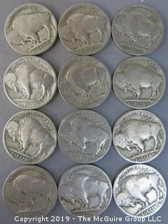 (34) 1927 Buffalo Nickels 