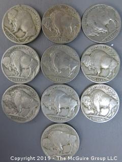 (34) 1927 Buffalo Nickels 