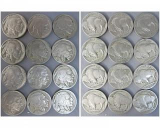 (28) 1928 Buffalo Nickels 