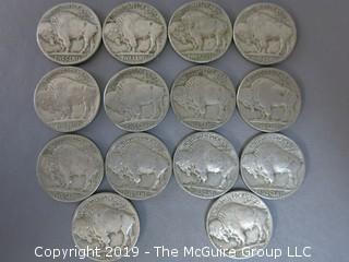 (14) 1929-S Buffalo Nickels 