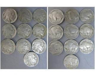 (10) 1930-S Buffalo Nickels 