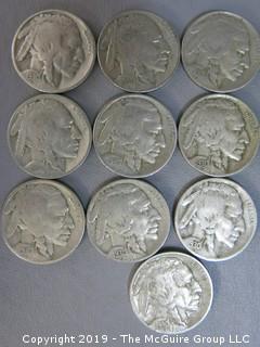 (10) 1930-S Buffalo Nickels 