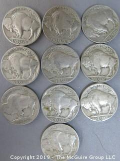 (10) 1930-S Buffalo Nickels 