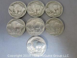 (7) 1937-D Buffalo Nickels