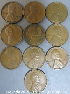 (10) 1939 Wheat Cents