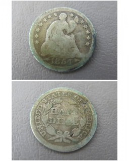 1854 Half Dime