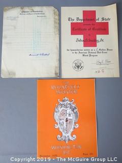 Collection of Ephemera including 1930 "The Roosevelt Register"