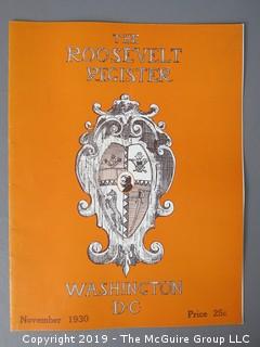 Collection of Ephemera including 1930 "The Roosevelt Register"