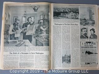 The Washington Star's First Hundred Years Commemorative Newspaper Anthology presented to guests of the 1952 Centennial Dinner by the Board of Directors