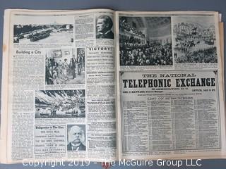 The Washington Star's First Hundred Years Commemorative Newspaper Anthology presented to guests of the 1952 Centennial Dinner by the Board of Directors