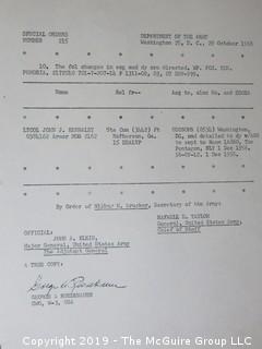 Military Records of Lieutenant Colonel John Joseph Kennaley, U. S. Army