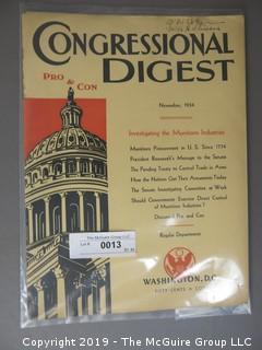 Magazine: " 1934 Congressional Digest" 