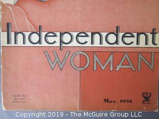 Magazine: 1934 "Independent Woman" (note the NRA Logo)