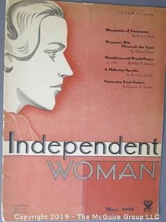 Magazine: 1934 "Independent Woman" (note the NRA Logo)