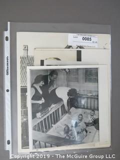 Collection of Official Press Photos From Around the World, most with teletype descriptions on reverse; circa 1940's -1970's 