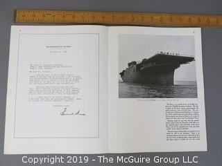 Magazine: "Men O' War";  U.S. Navy Photographs; promotional booklet published by The Newport News Shipbuilding and Dry Dock Company