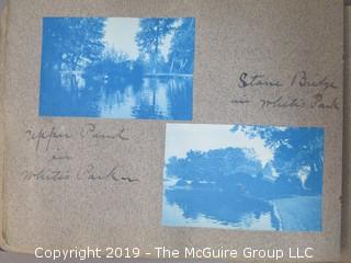 Family Photo Album; Mostly Cyanotypes; Described