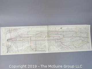 Map of New York City; published by Rand McNally; date unknown (Polo Grounds identified; Yankee Stadium is not)