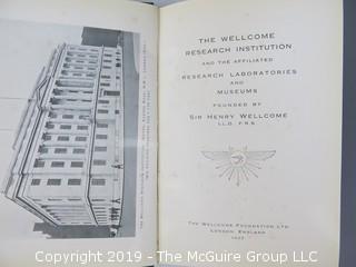 Book: "The Wellcome Research Institution"; London (Exhibits at the 1933 Chicago Exposition)