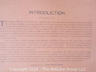 Booklet: "The Wonder's of The World's Fair; 1893; Chicago