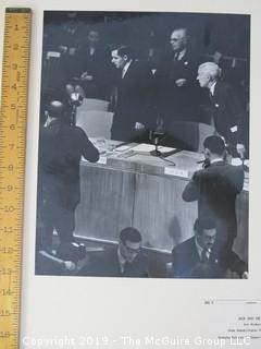 1946 photo of Russian Foreign Minister Andrei Gromyko returning to the UN session 