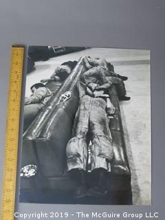 Renowned American photojournalist Arthur Rickerby's (1921-1972) B&W photo of WW II Pilots