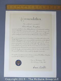 Collection of Citations, Awarded Degrees and Certificates 