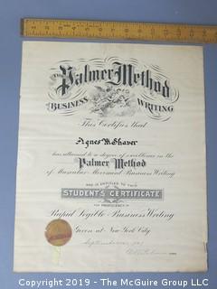 Collection of Citations, Awarded Degrees and Certificates 