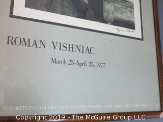 Signed B&W Exhibit Photo of Roman Vishniac; 1977