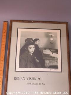 Signed B&W Exhibit Photo of Roman Vishniac; 1977