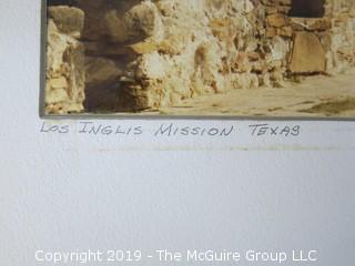 Large Photo of the Los Inglis Mission; Texas; signed R. Hockstein '84