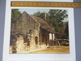 Large Photo of the Los Inglis Mission; Texas; signed R. Hockstein '84