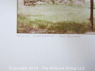 Large Photo of Mission Concepcion; San Antonio, Texas; signed R. Hochstein '77