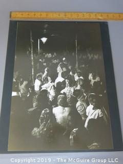 Large Format Photo on mat board; B&W; Untitled