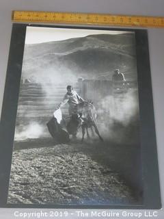 Large Format Photo on mat board; B&W; Untitled