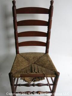 Set of (4) ladderback chairs 