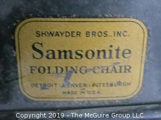 (4) Matching Samsonite folding chairs 