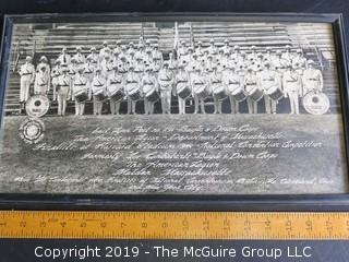 Photo of Post 291 Bugle and Drum Corp, East Lynn, MA; American Legion Finalists in National Competition; 1940; Harvard Stadium; 10 x 18"