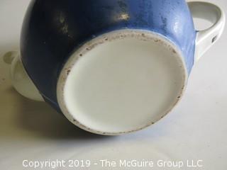 Blue and White Ceramic Tea Pot 