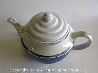 Blue and White Ceramic Tea Pot 