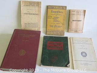 Collection of books including U.S. Military Manuals